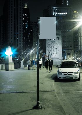 户外广告样机模板素材海报展示展示模板灯箱