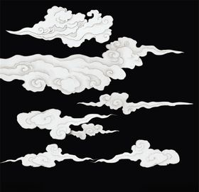 中式手绘祥云