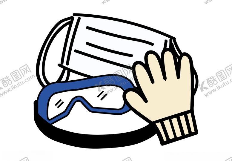 编号：58010810101429316470【酷图网】源文件下载-手绘插画矢量防护用品