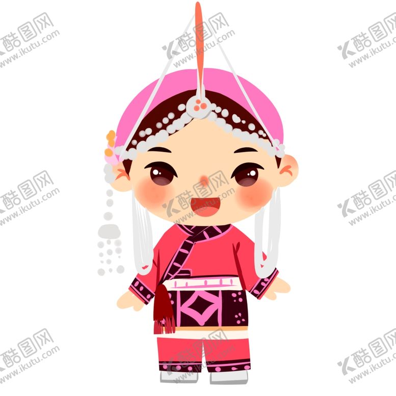 编号：49090401131833599548【酷图网】源文件下载-畲族人物插画