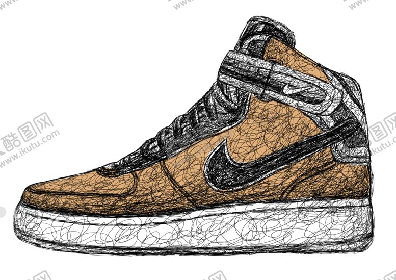 编号：14904610301333249498【酷图网】源文件下载-手绘鞋