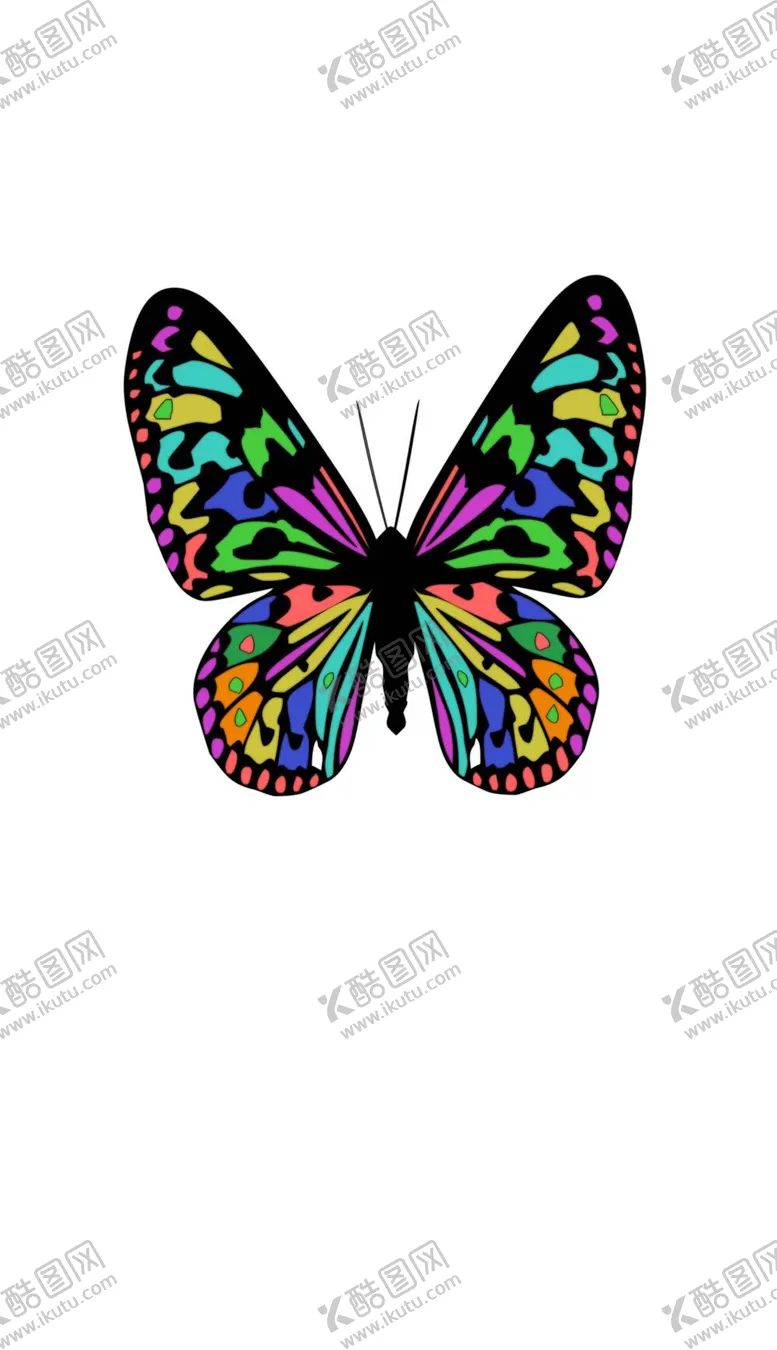 编号：45526311230421089555【酷图网】源文件下载-简约粉彩蝴蝶装饰元素清新唯美