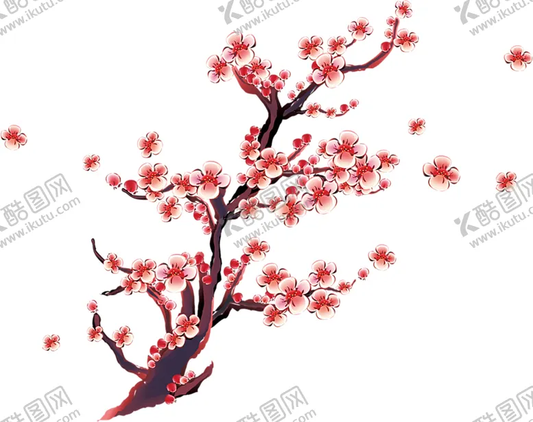 编号：31529602080245519161【酷图网】源文件下载-梅花桃花PNG 