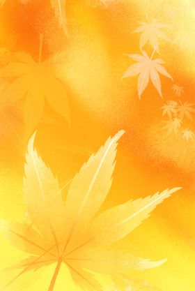 秋天背景大麦创意手绘立图片