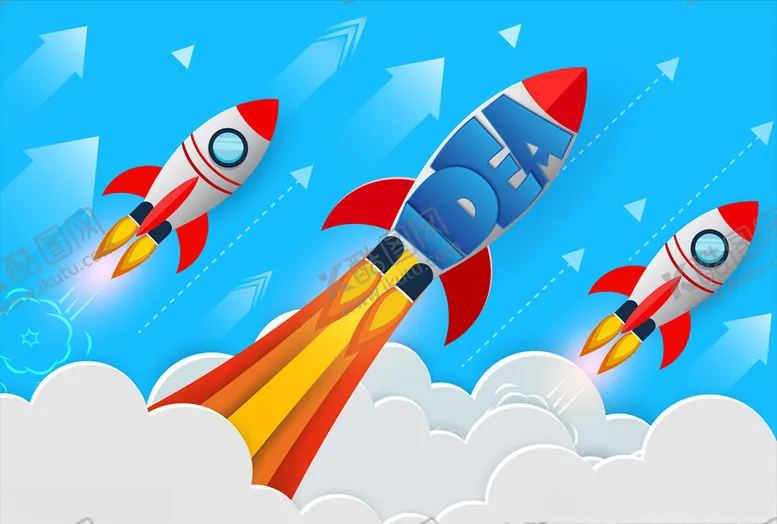 编号：48593709111749158788【酷图网】源文件下载-航天飞机升空