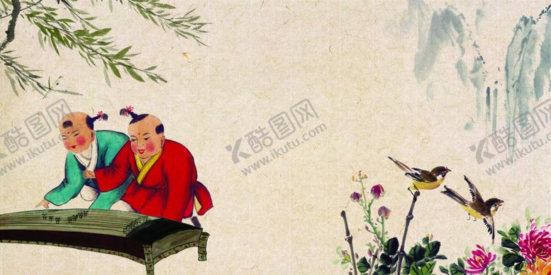 编号：55619007031955422706【酷图网】源文件下载-儿童工笔画
