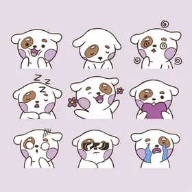 狗狗可爱小卡通