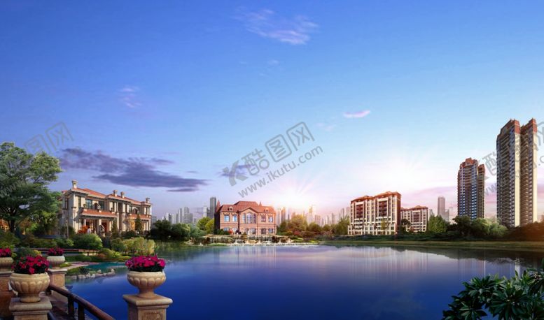 编号：75526110181208585731【酷图网】源文件下载-湖景别墅