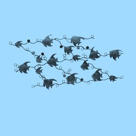鱼组抽象图案