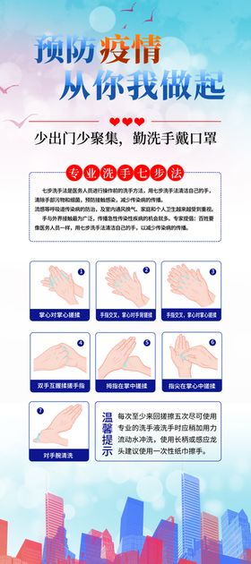 科学洗手卫生公益宣传海报素材