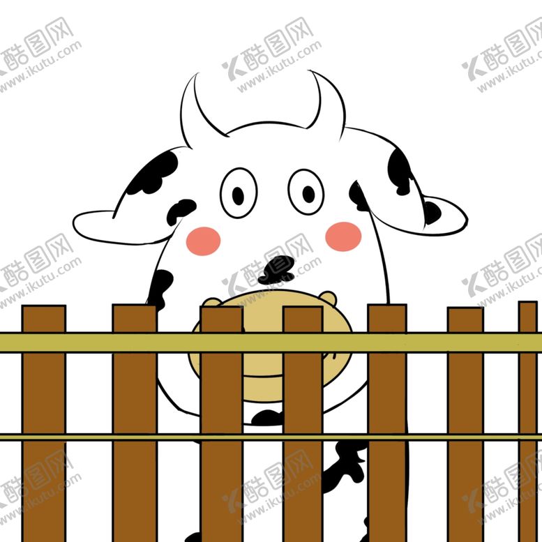 编号：92536004211510151739【酷图网】源文件下载-卡通奶牛