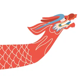 端午节海报赛龙舟插画粽子吊旗龙舟