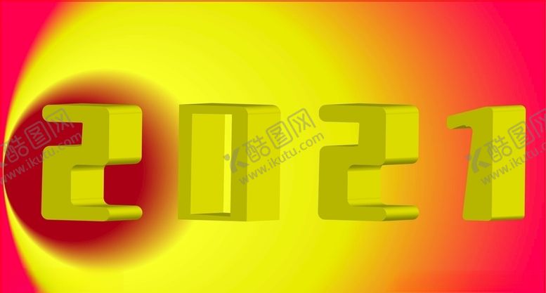 编号：24632204170833282116【酷图网】源文件下载-2021红黄色背景素材