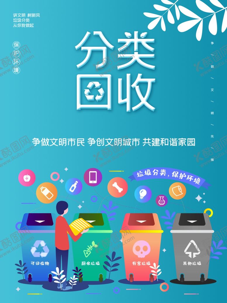 编号：24517105021323304037【酷图网】源文件下载-垃圾分类垃圾分类展板