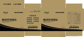 包装箱展开图