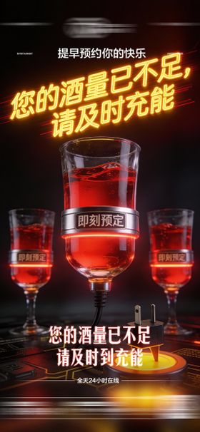 酒吧日常邀约饮酒海报