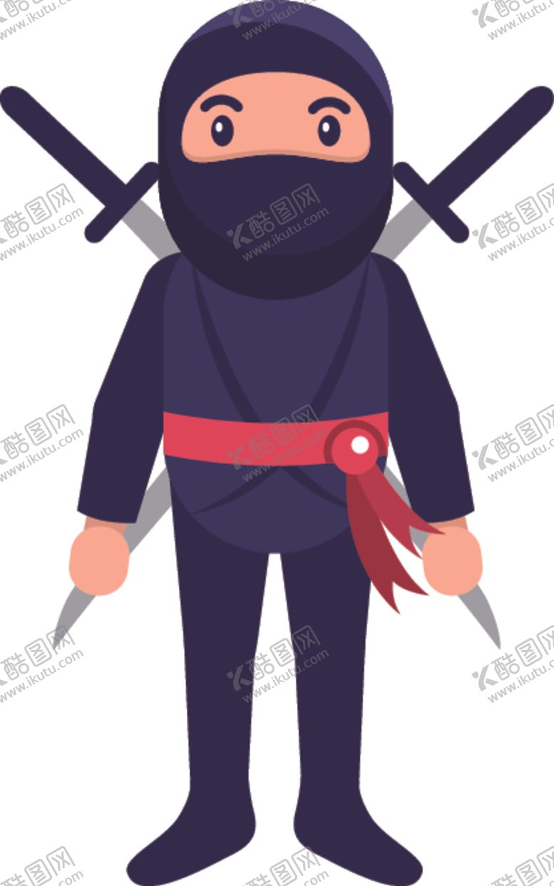 编号：80546305010143275833【酷图网】源文件下载-卡通忍者