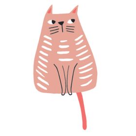 猫狗主题插画图案
