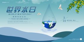 世界水日大气展板