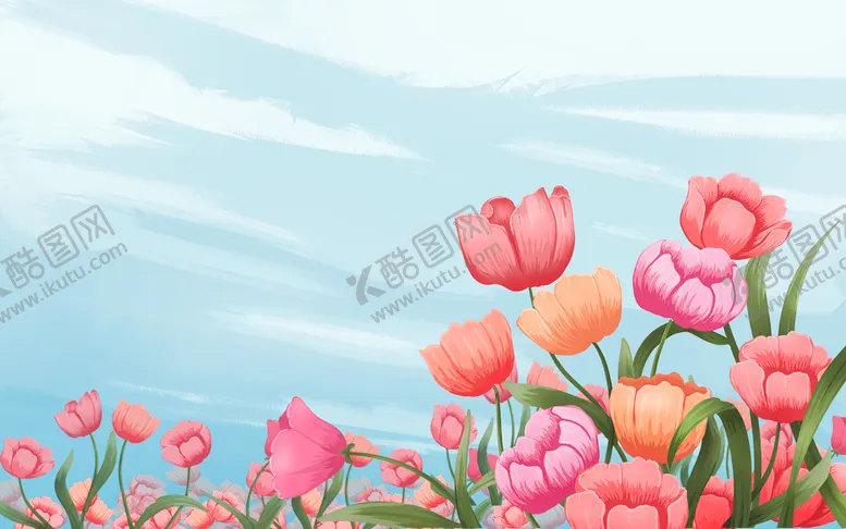 编号：83491009252249517520【酷图网】源文件下载-卡通花朵天空