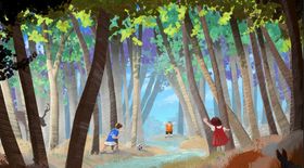 小清新简约创意海报图片文艺梦境淡雅森系插画