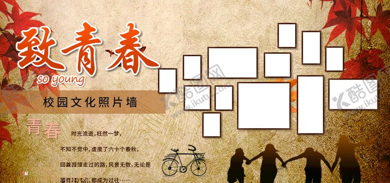 编号：84248409230325033847【酷图网】源文件下载-致青春照片墙