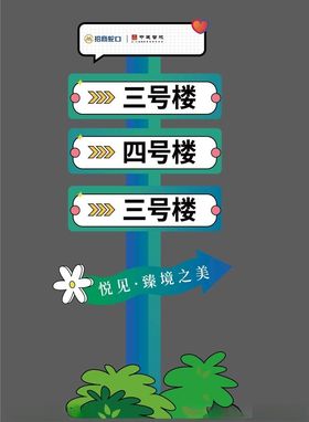 草莓园创意美陈打卡指示牌装饰