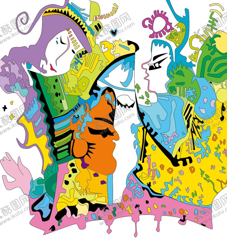 编号：62688809141210202179【酷图网】源文件下载-中国风少数民族装饰画合层