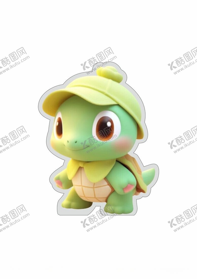 编号：29566805181232567604【酷图网】源文件下载-可爱小龟水晶雕刻