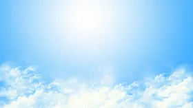 天空落日海水彩霞积雨云