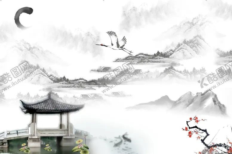 编号：52557012130042099057【酷图网】源文件下载-水墨画图片山水风景中国风