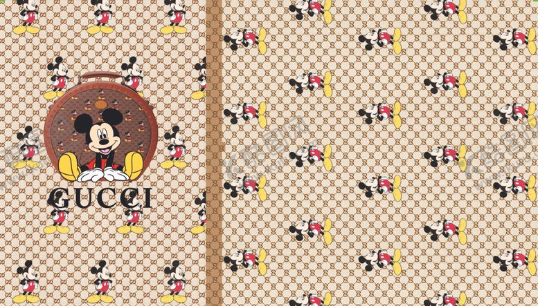 编号：59036409280542384669【酷图网】源文件下载-米奇古驰字母数码印花