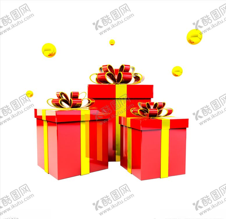 编号：68914204280603233426【酷图网】源文件下载-C4D红色礼盒