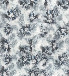 蓝绿花卉图案纹理背景