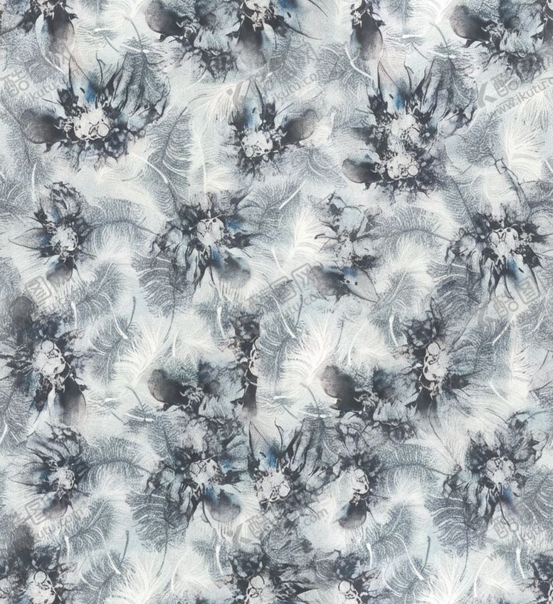 编号：43935004051401297756【酷图网】源文件下载-蓝绿花卉图案纹理背景