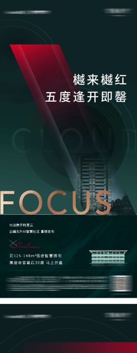 高端别墅热销海报