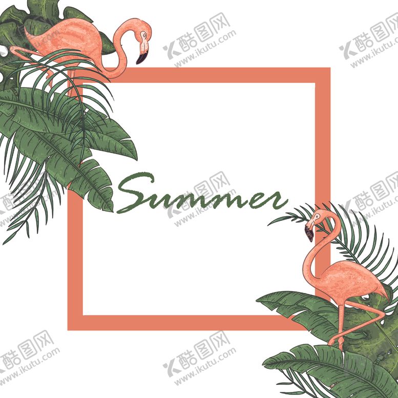 编号：58420307121326331452【酷图网】源文件下载-夏日植物树叶装饰图案