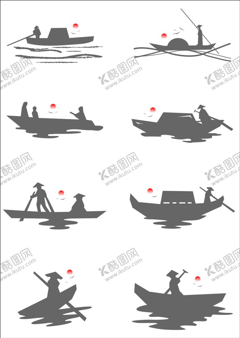 编号：89964601140227373922【酷图网】源文件下载-中国风船素材
