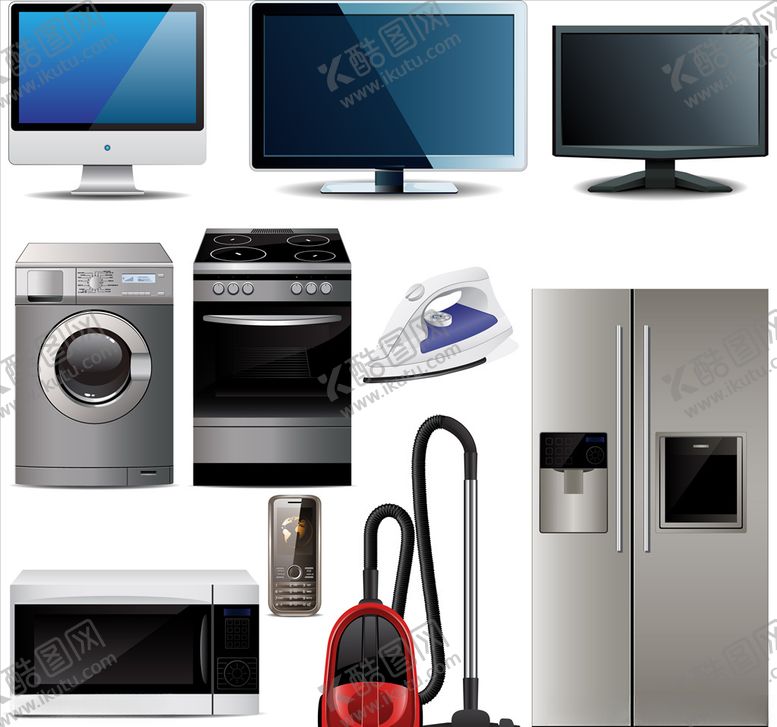 编号：23989409240757305683【酷图网】源文件下载-矢量家电电器