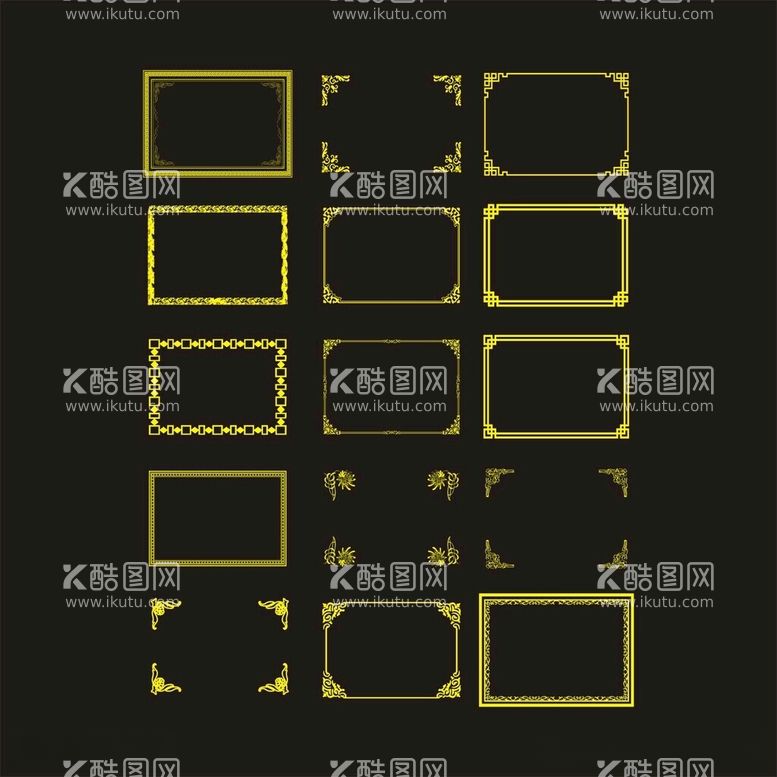 编号：63510012140709125977【酷图网】源文件下载-中式边框