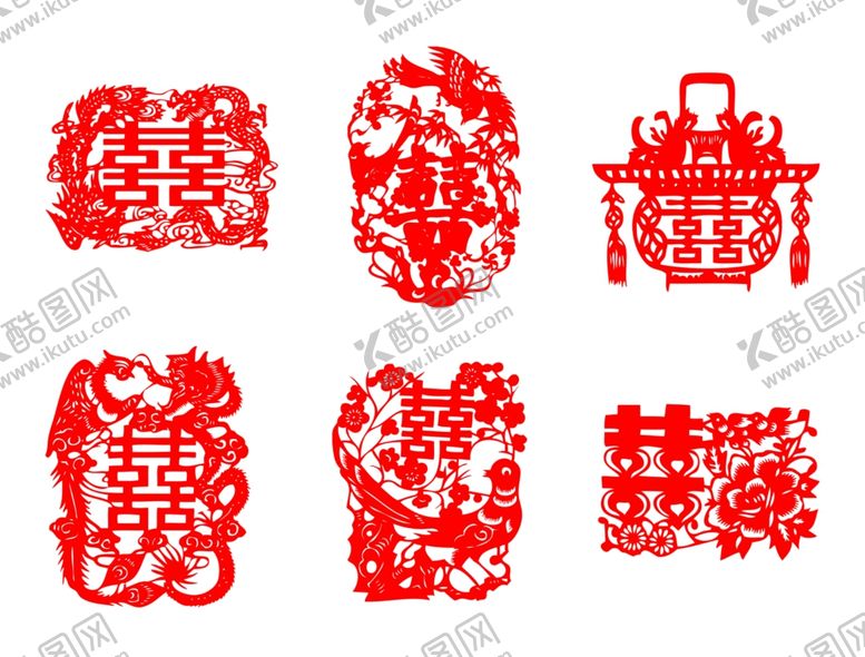 编号：87832510181415022607【酷图网】源文件下载-喜字剪纸