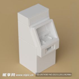 C4D模型取款机