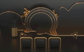 C4D黑金电商场景