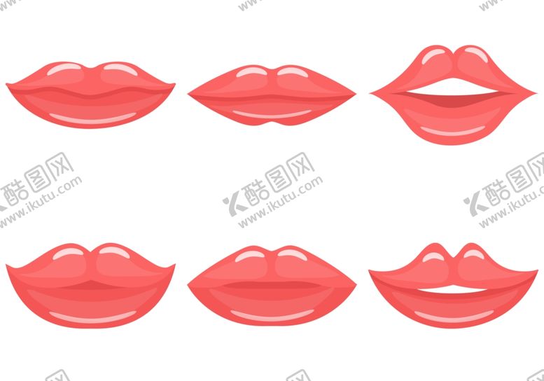 编号：61354605102108554209【酷图网】源文件下载-卡通嘴唇