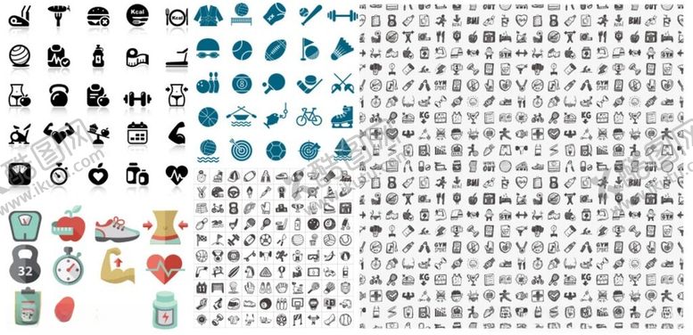 编号：70046804031704505426【酷图网】源文件下载-生活健康与运动主题图标创意矢量