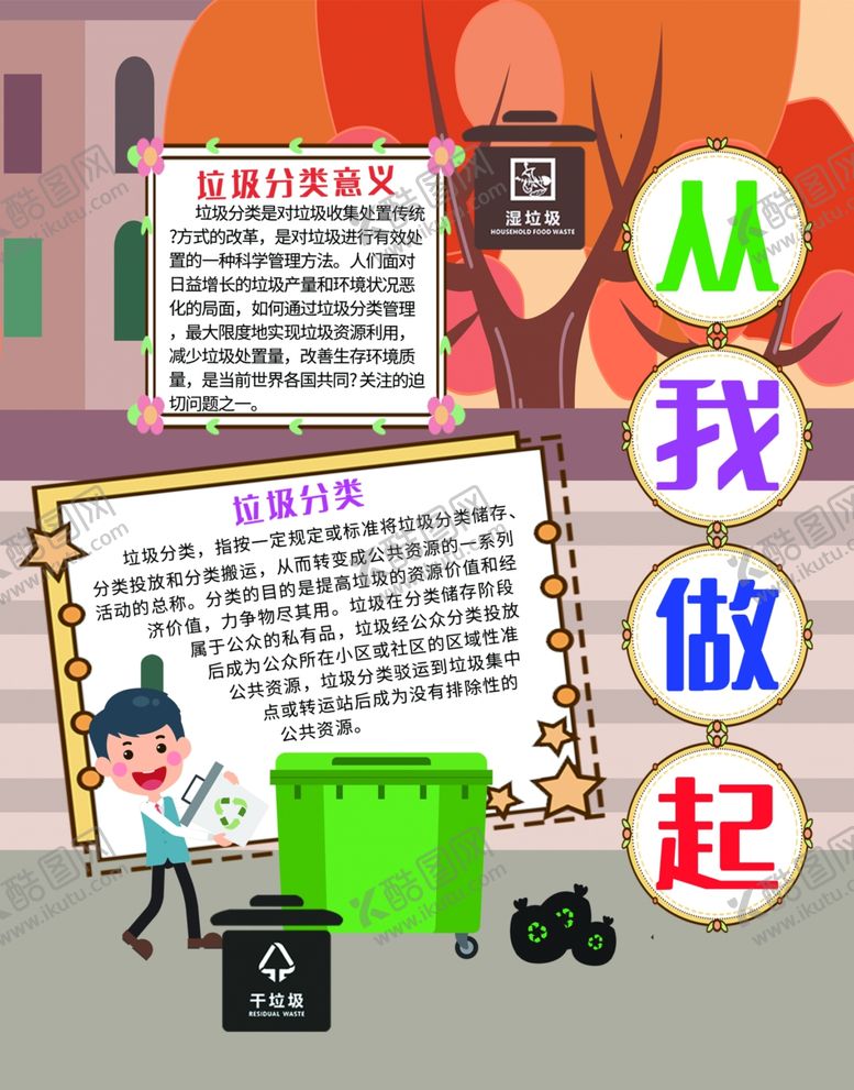编号：16328604201120221458【酷图网】源文件下载-垃圾分类从我做起