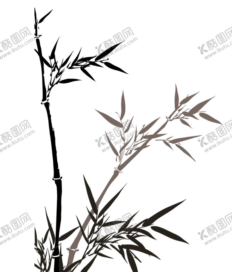 编号：78759210081320014933【酷图网】源文件下载-水墨竹子