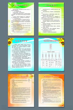 校园制度牌展板背景图