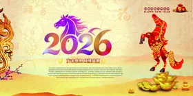 2026年马年数字主题文字