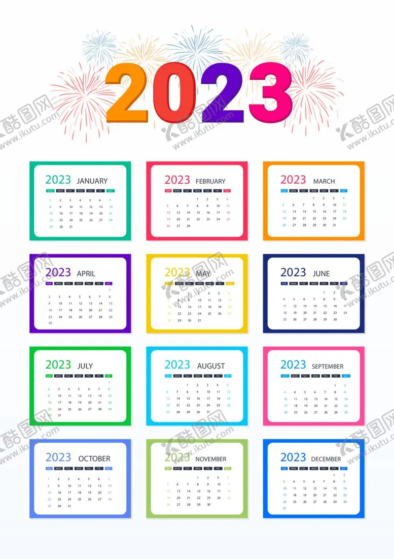 编号：63222912011204399707【酷图网】源文件下载-2023日历